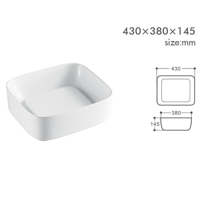 ПОРЦЕЛАНОВ УМИВАЛНИК MAURIO 902W S БЯЛ - Image 4