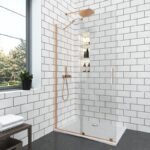 ПАРАВАН WALK IN ELGIO BRUSHED ROSE GOLD