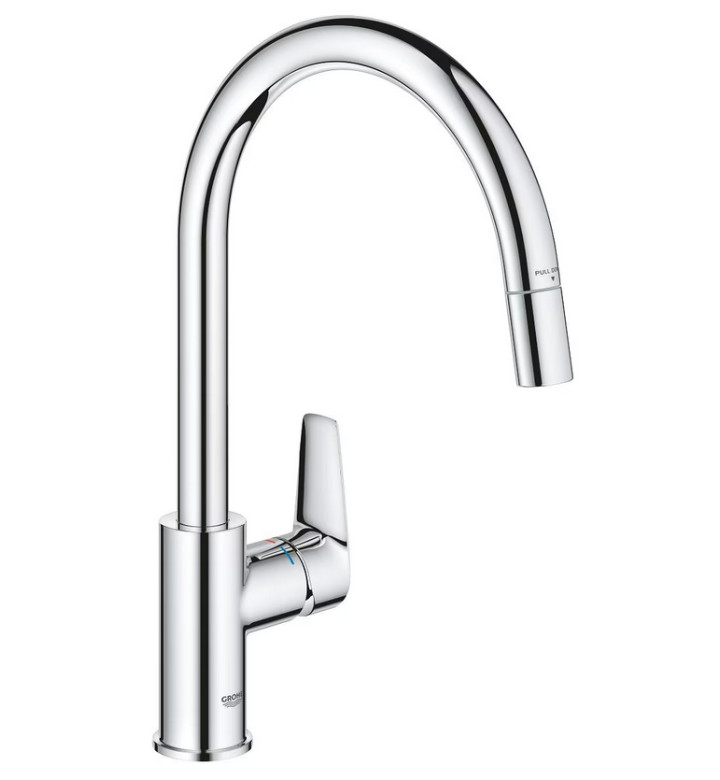 30536000 Кухненски смесител GROHE BauEdge 30536000 с издърпващ се чучур - Image 1