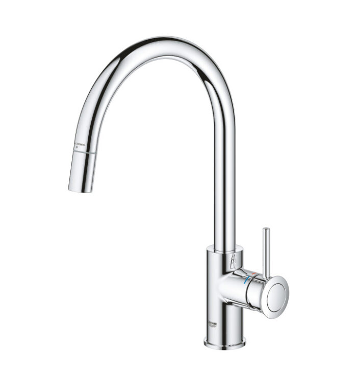 Кухненски смесител GROHE BauClassic 30573000 с издърпващ се чучур - Image 4
