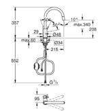 Кухненски смесител GROHE BauClassic 30573000 с издърпващ се чучур - Image 2