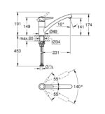 Кухненски смесител BauClassic 30575000 - Image 2