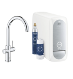Кухненски смесител GROHE Blue Home Starter Kit 31455001 с C-образен чучур