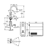 Кухненски смесител GROHE Blue Home Starter Kit 31455001 с C-образен чучур - Image 3