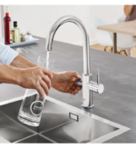 Кухненски смесител GROHE Blue Home Starter Kit 31455001 с C-образен чучур - Image 5