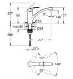 Кухненски смесител GROHE Eurosmart 33281003 - Image 4