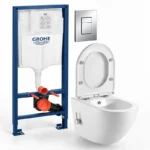 Комплект структура за вграждане Rapid SL 3в1 с квадратен бутон GROHE
