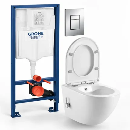Комплект структура за вграждане Rapid SL 3в1 с квадратен бутон GROHE